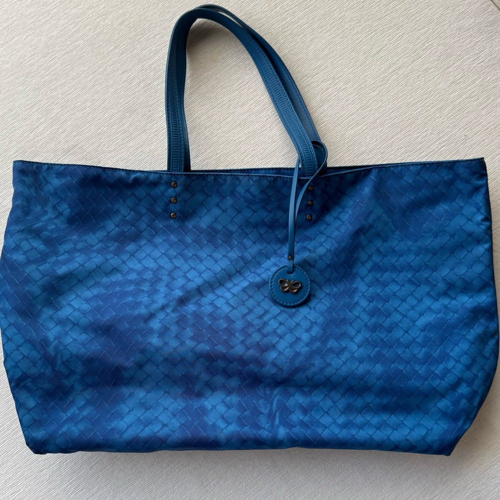 Bottega Veneta Deep Blue Woven Tote